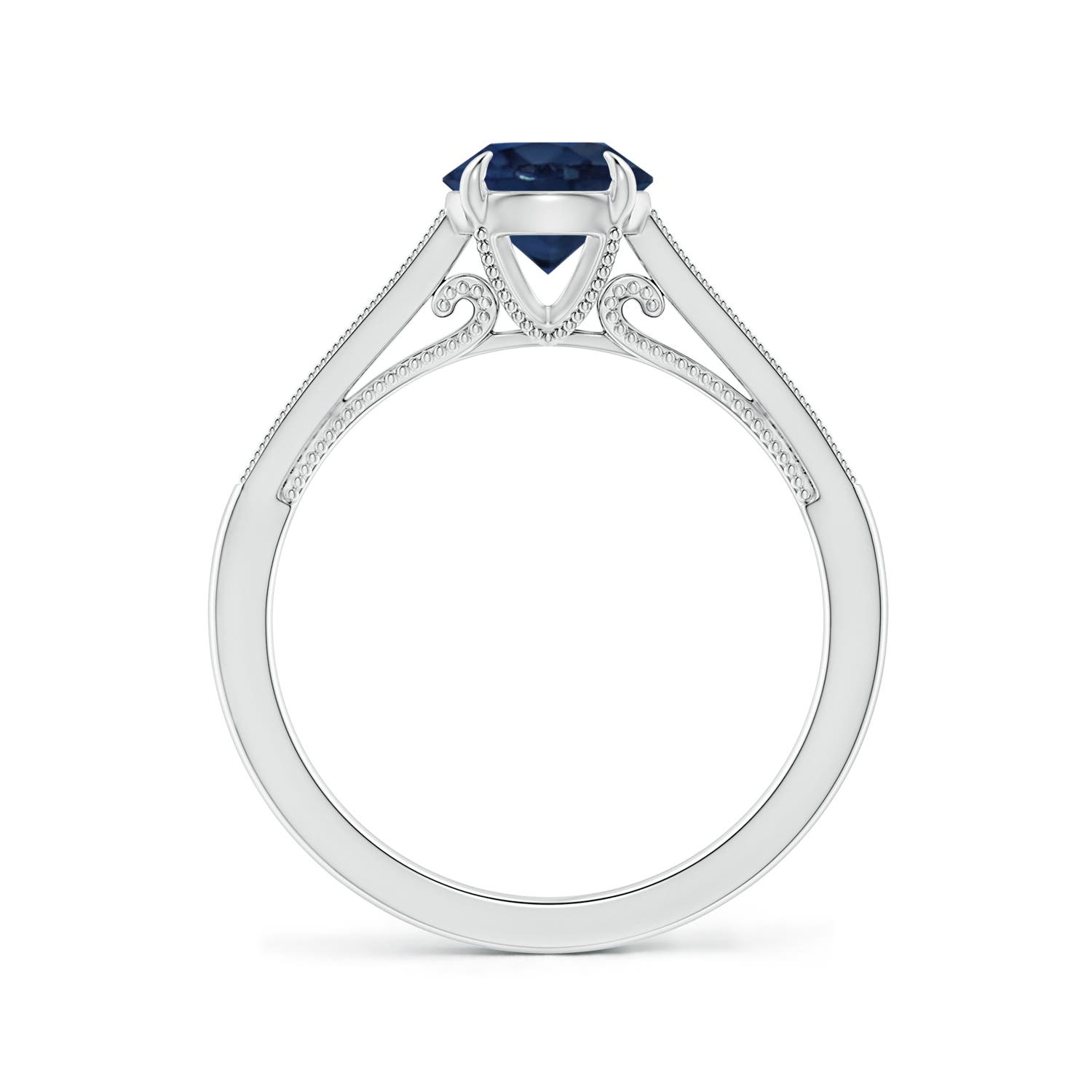 AA - Blue Sapphire / 1.33 CT / 14 KT White Gold