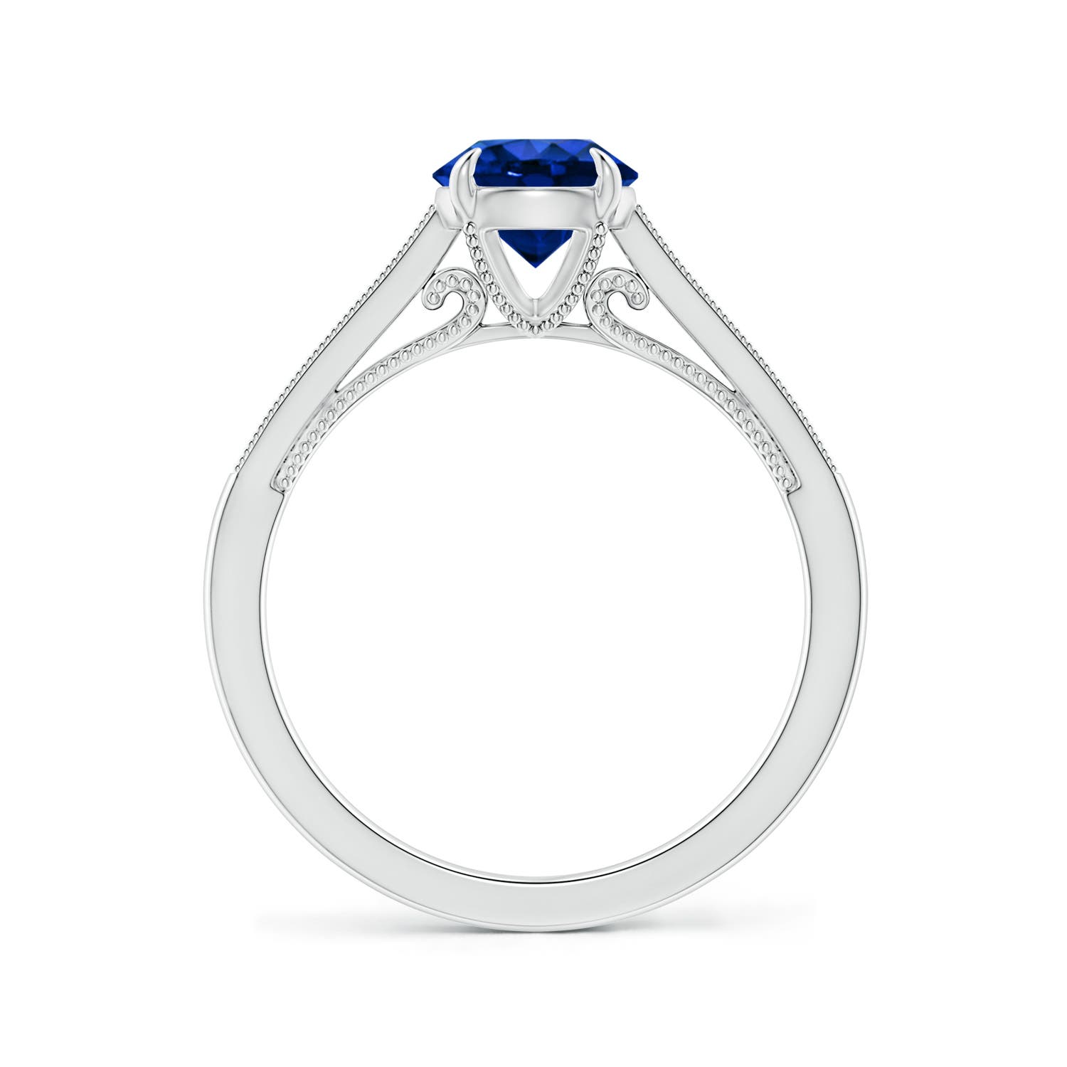 AAAA - Blue Sapphire / 1.33 CT / 14 KT White Gold