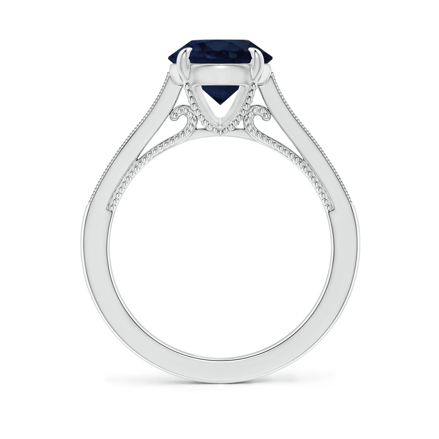 A - Blue Sapphire / 2.39 CT / 14 KT White Gold