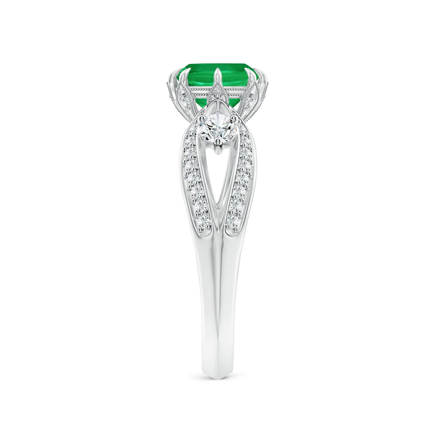 AA - Emerald / 1.24 CT / 14 KT White Gold