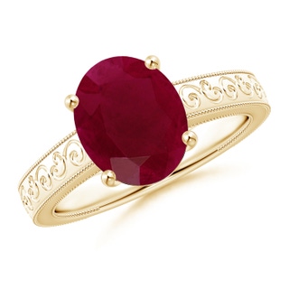 Oval A Ruby