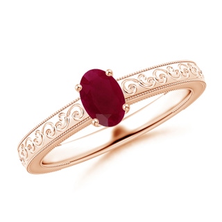 Oval A Ruby