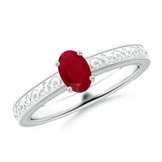 Oval AA Ruby