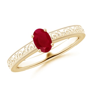 Oval AA Ruby