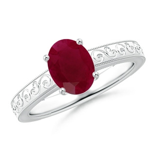 Oval A Ruby