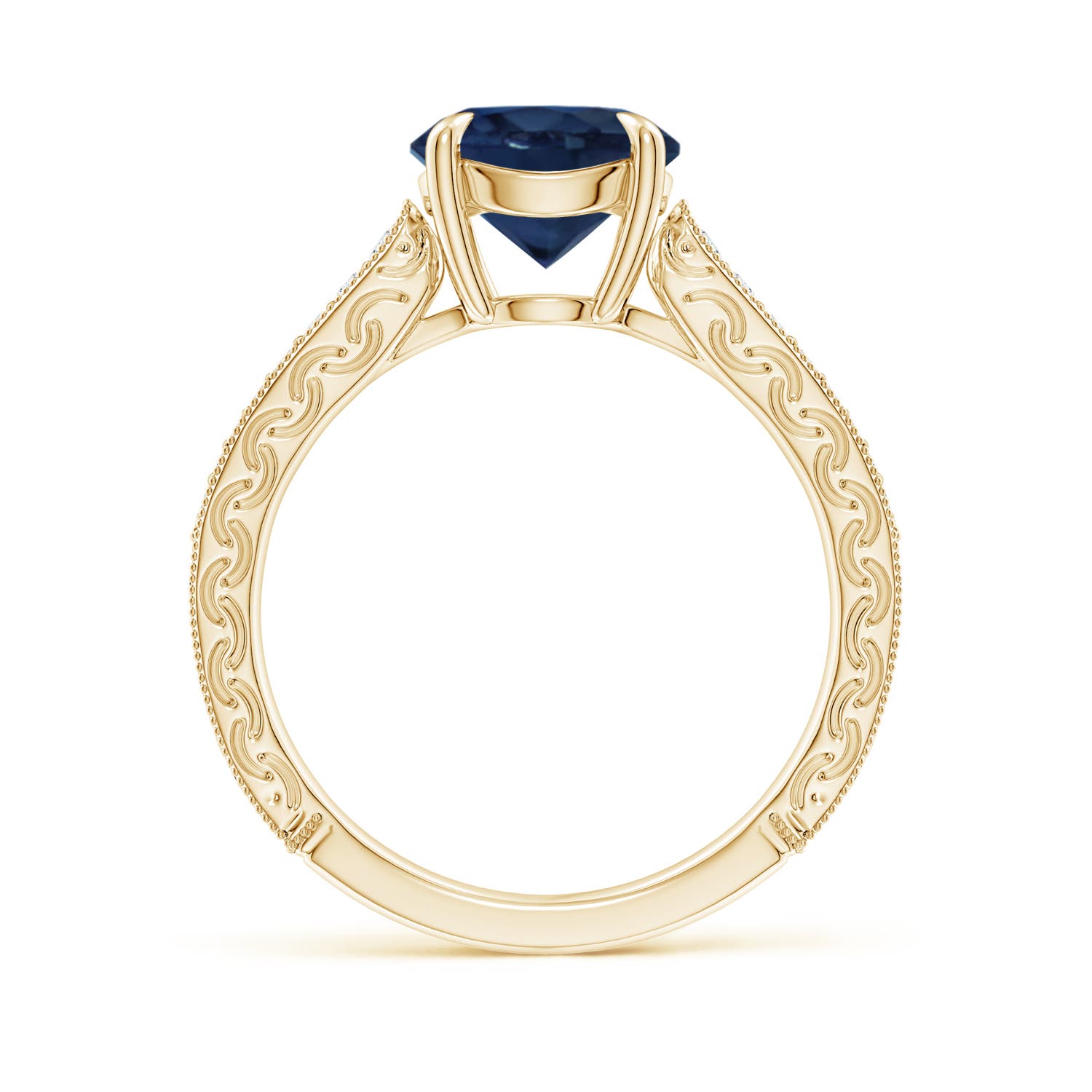 AA - Blue Sapphire / 2.36 CT / 14 KT Yellow Gold