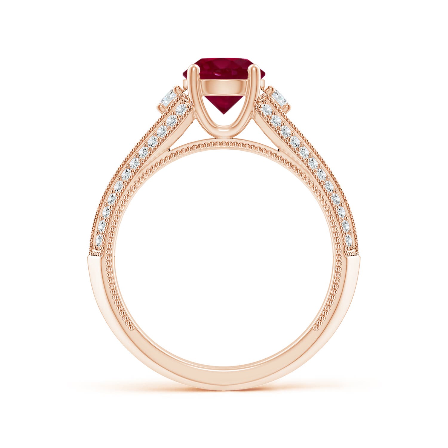 A - Ruby / 1.58 CT / 14 KT Rose Gold