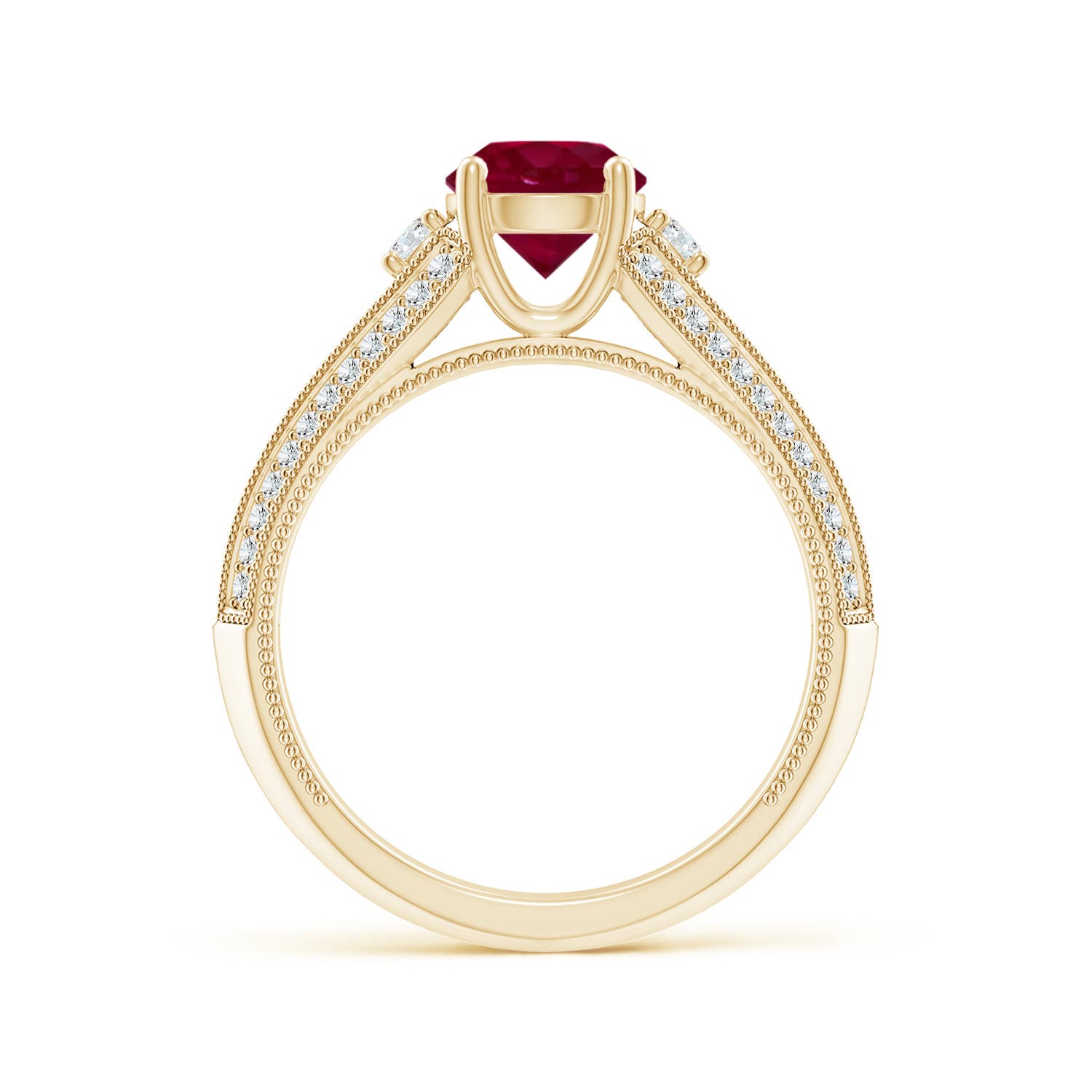 A - Ruby / 1.58 CT / 14 KT Yellow Gold