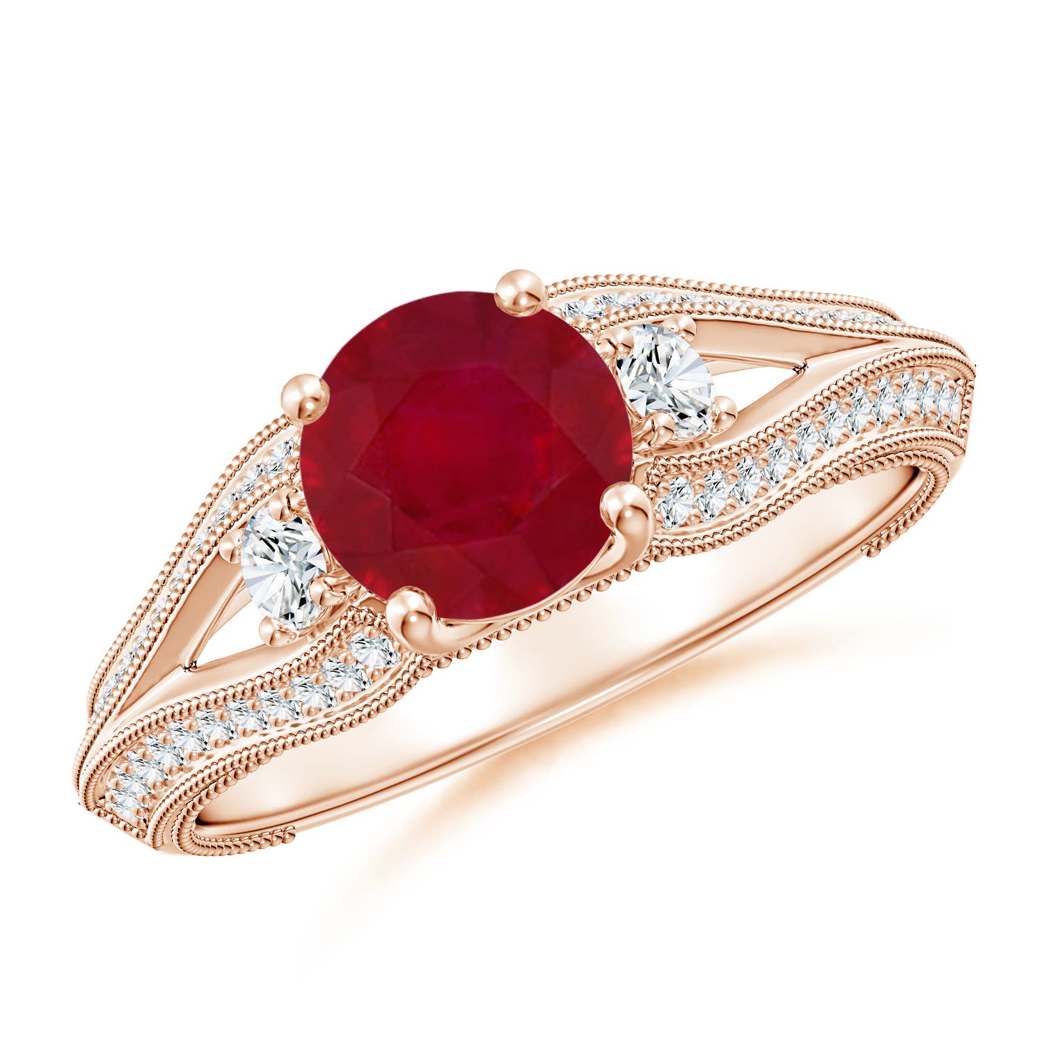 AA - Ruby / 1.58 CT / 14 KT Rose Gold