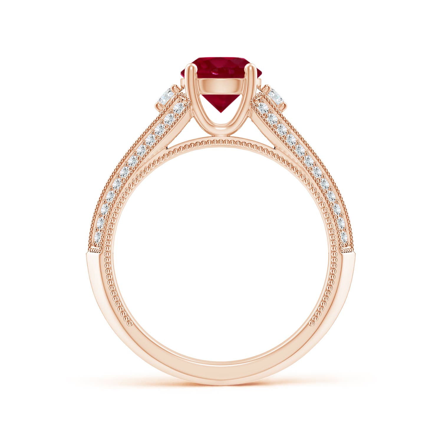 AA - Ruby / 1.58 CT / 14 KT Rose Gold