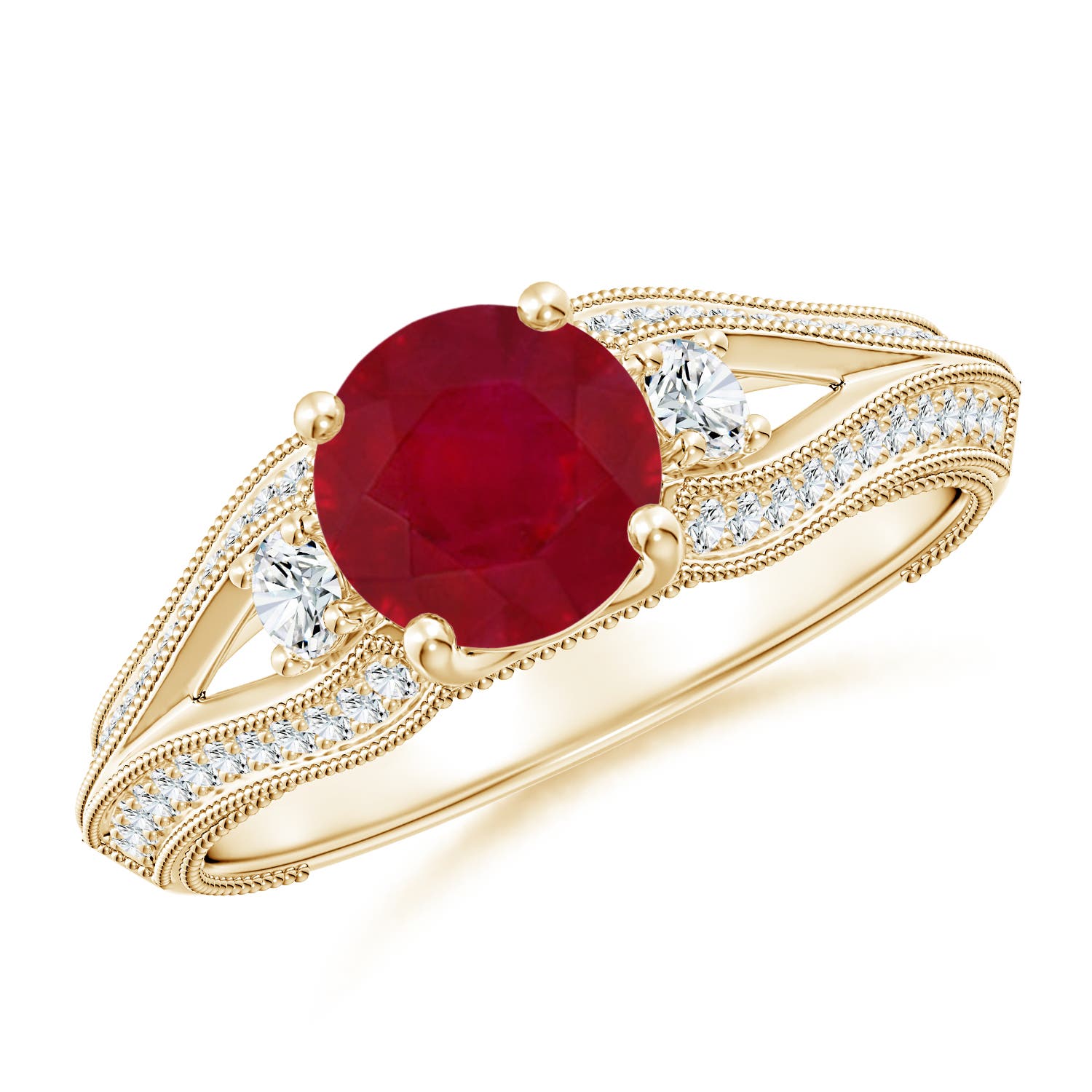 AA - Ruby / 1.58 CT / 14 KT Yellow Gold