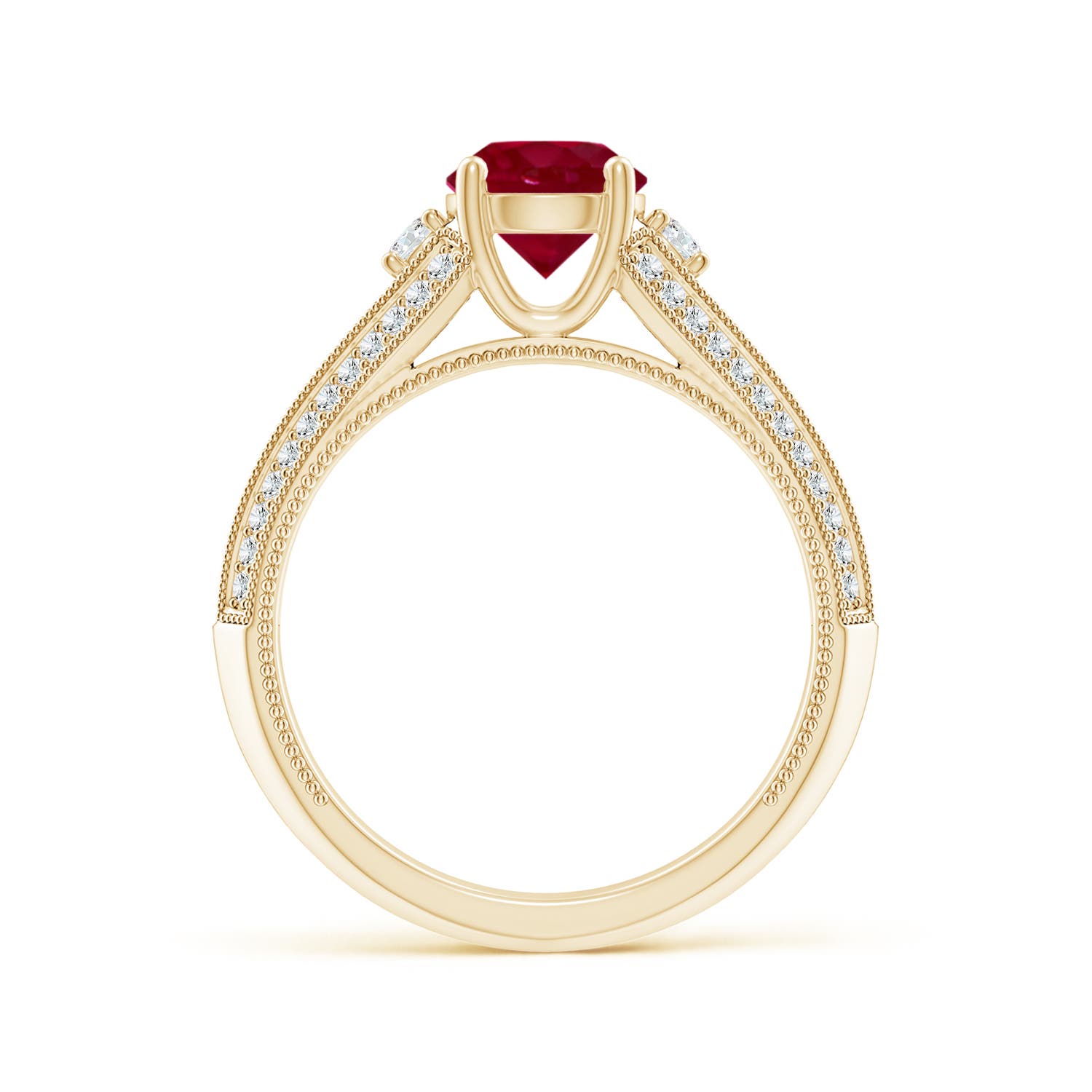 AA - Ruby / 1.58 CT / 14 KT Yellow Gold