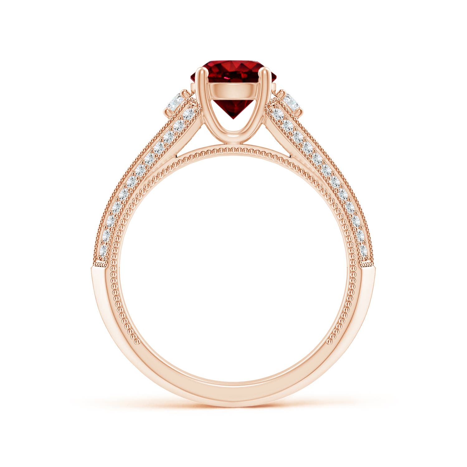 AAAA - Ruby / 1.58 CT / 14 KT Rose Gold