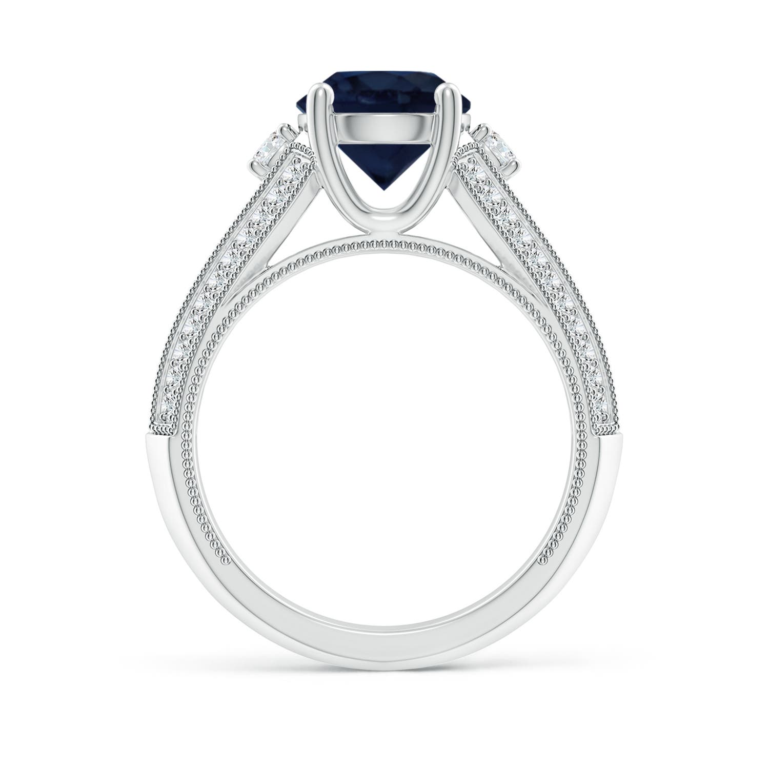 A - Blue Sapphire / 2.63 CT / 14 KT White Gold