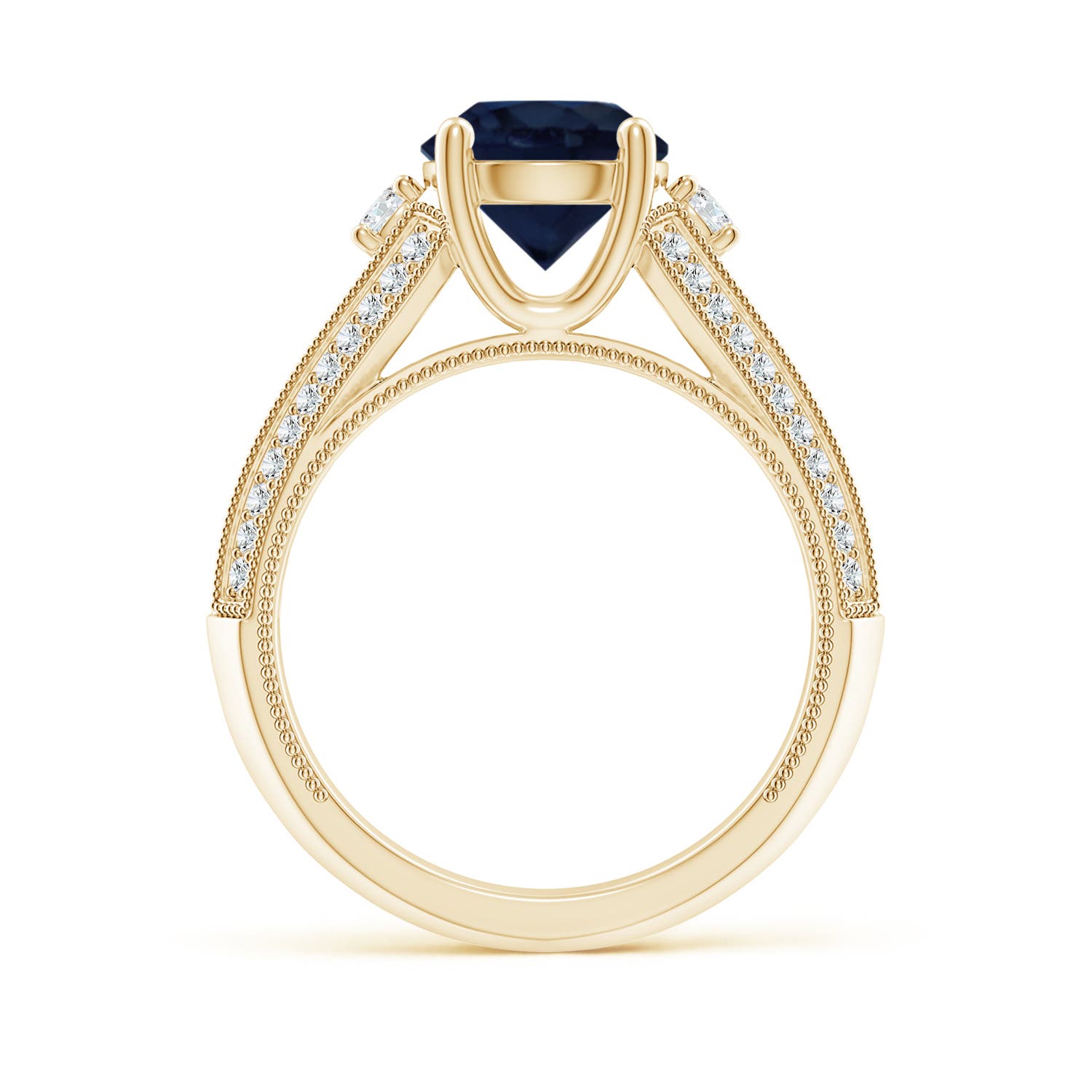 A - Blue Sapphire / 2.63 CT / 14 KT Yellow Gold