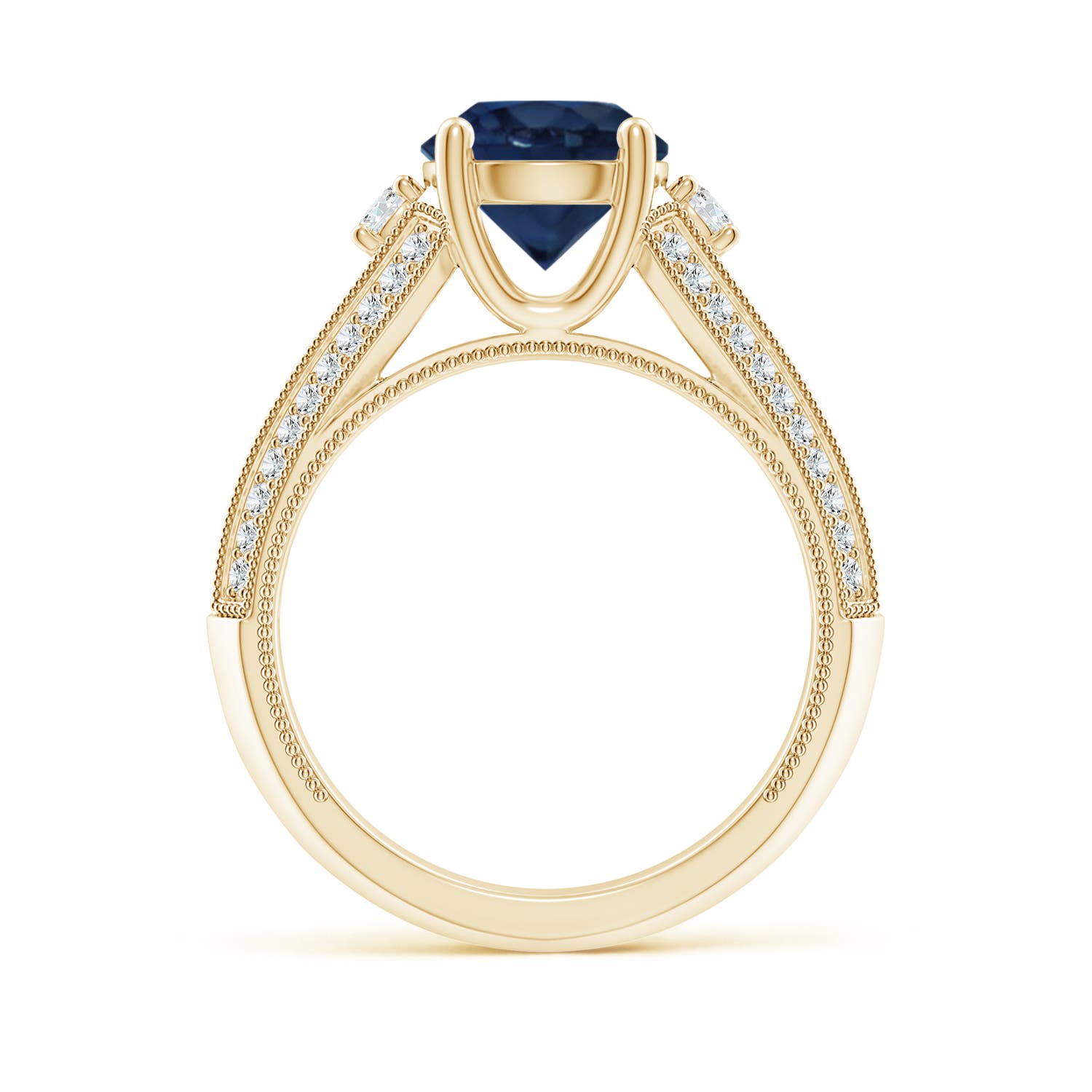 AA - Blue Sapphire / 2.63 CT / 14 KT Yellow Gold