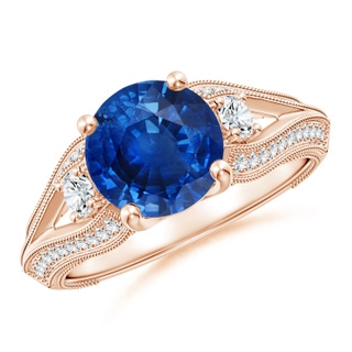 Round AAA Blue Sapphire