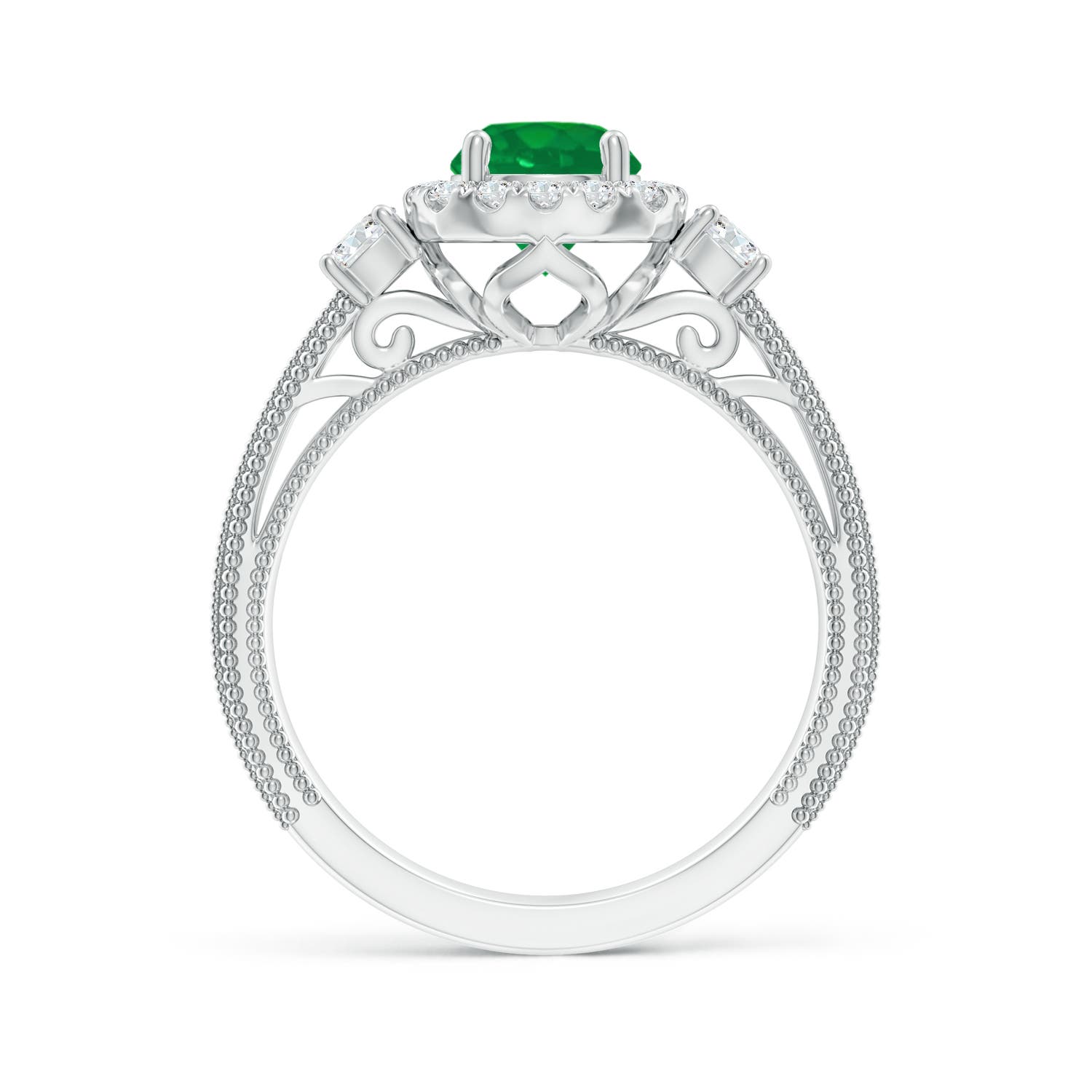 AA - Emerald / 1.23 CT / 14 KT White Gold