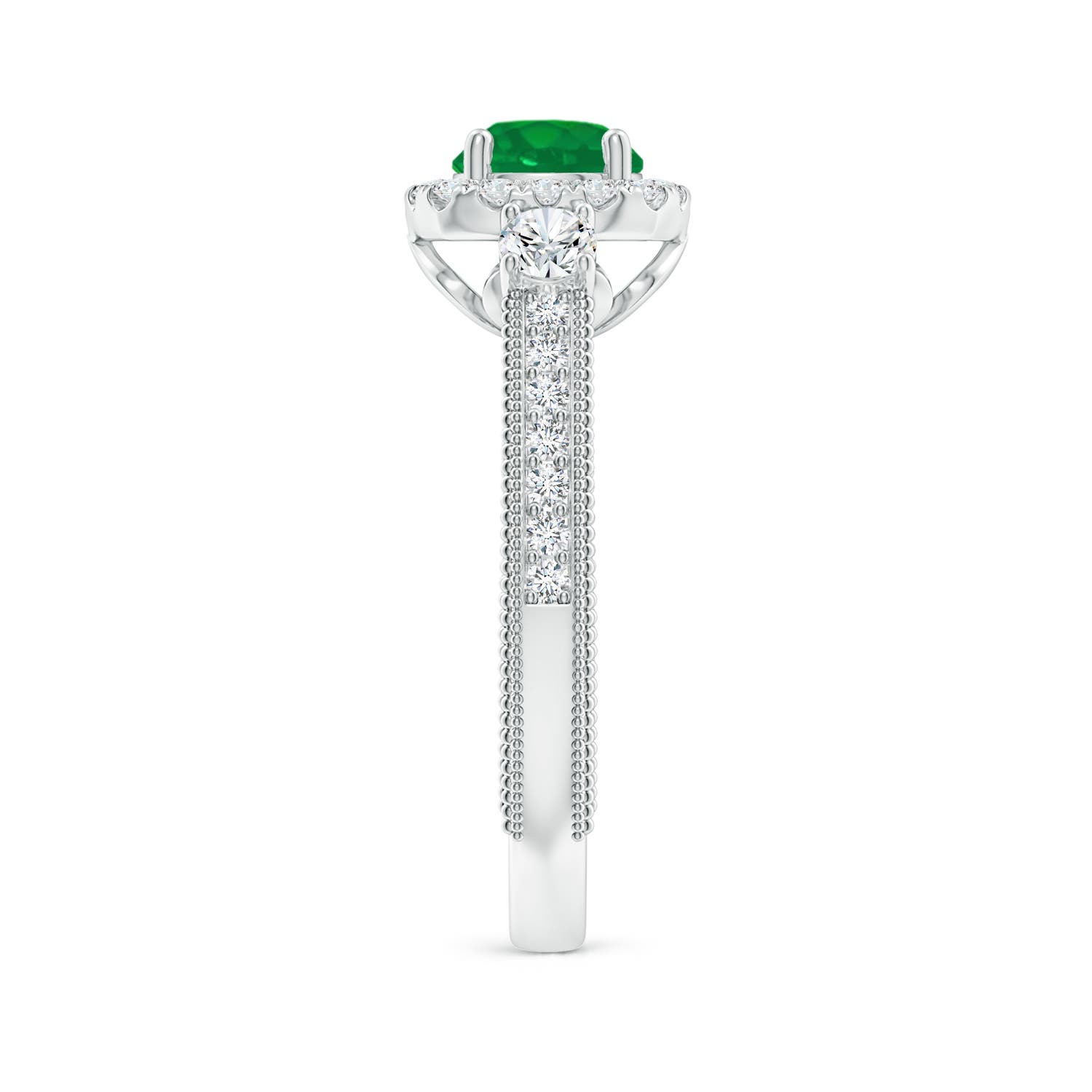 AA - Emerald / 1.23 CT / 14 KT White Gold