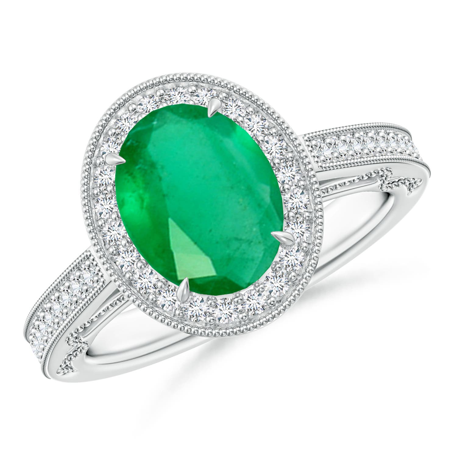 A - Emerald / 1.83 CT / 14 KT White Gold