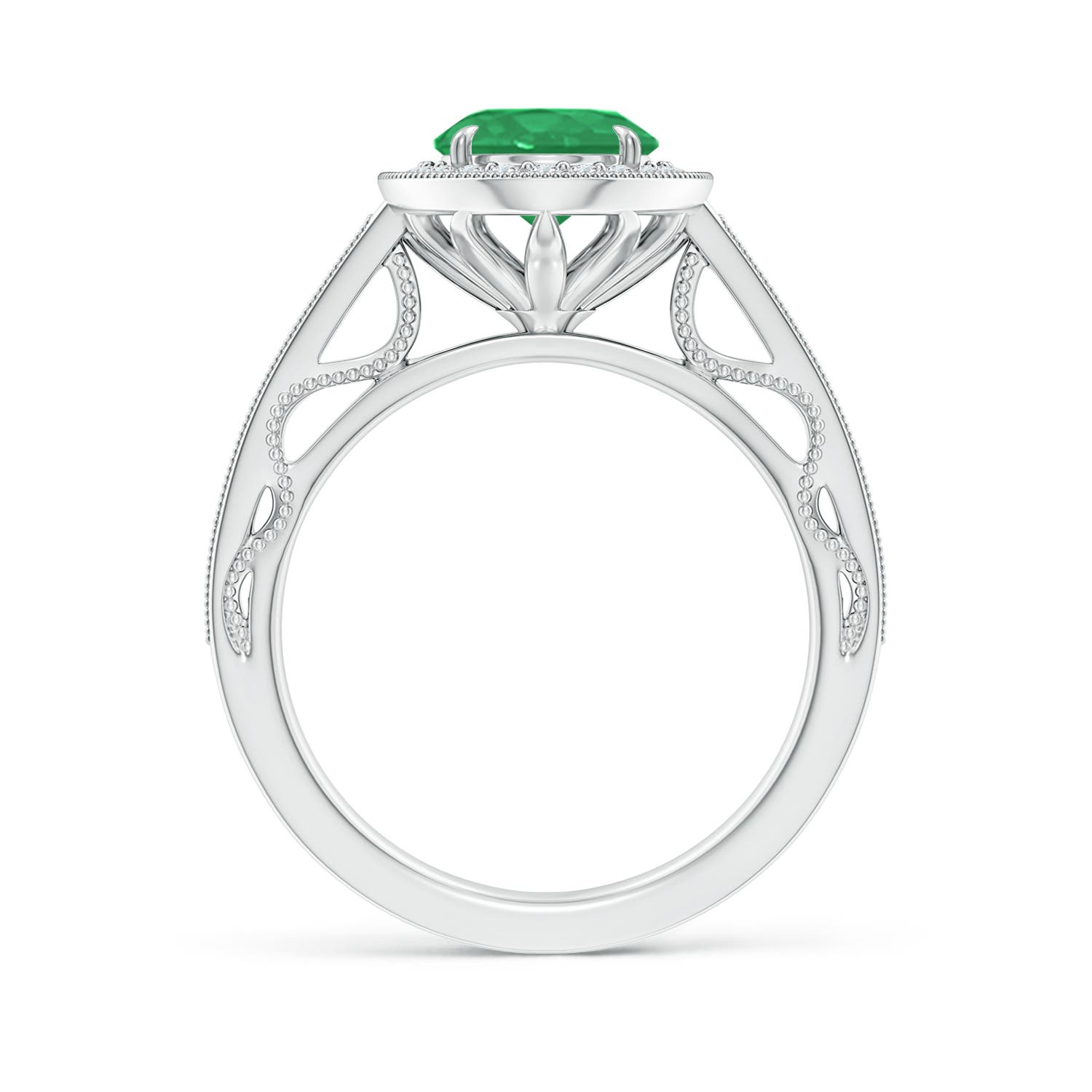 A - Emerald / 1.83 CT / 14 KT White Gold