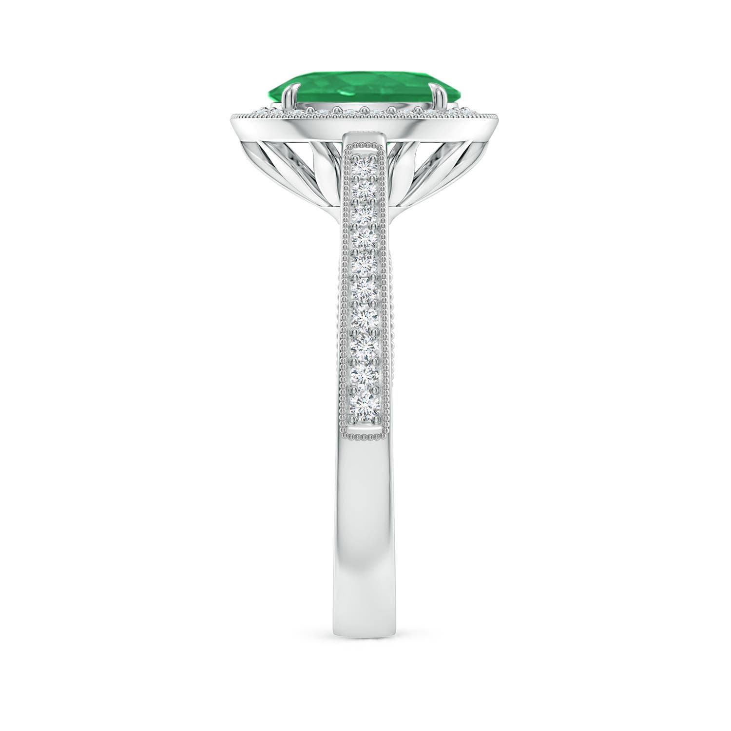 A - Emerald / 1.83 CT / 14 KT White Gold