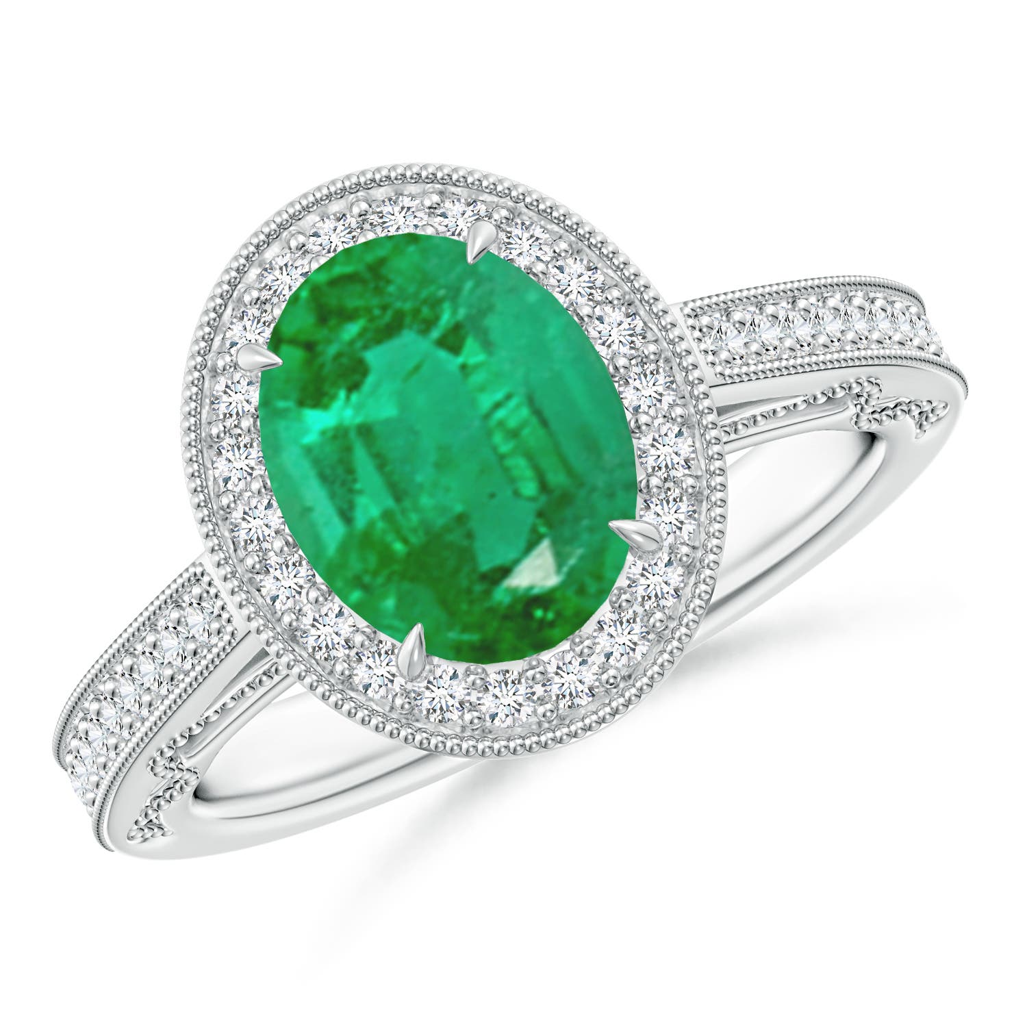 AA - Emerald / 1.83 CT / 14 KT White Gold