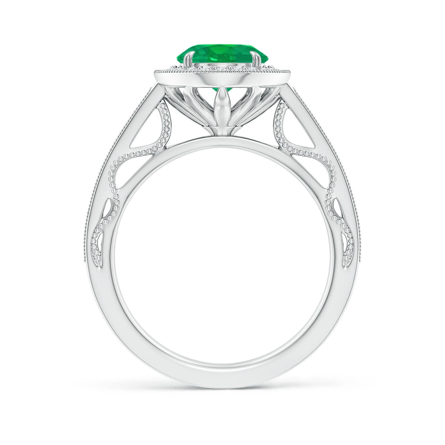 AA - Emerald / 1.83 CT / 14 KT White Gold