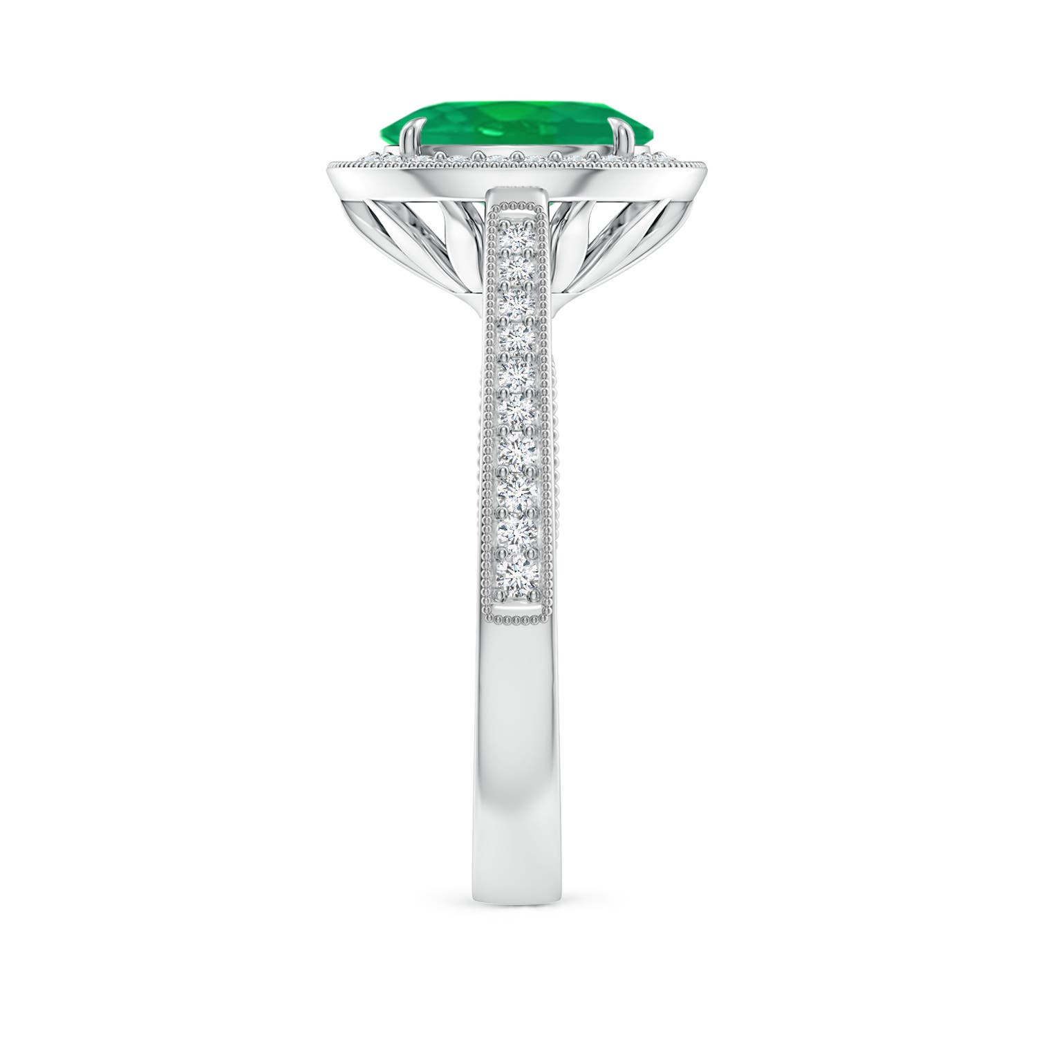 AA - Emerald / 1.83 CT / 14 KT White Gold