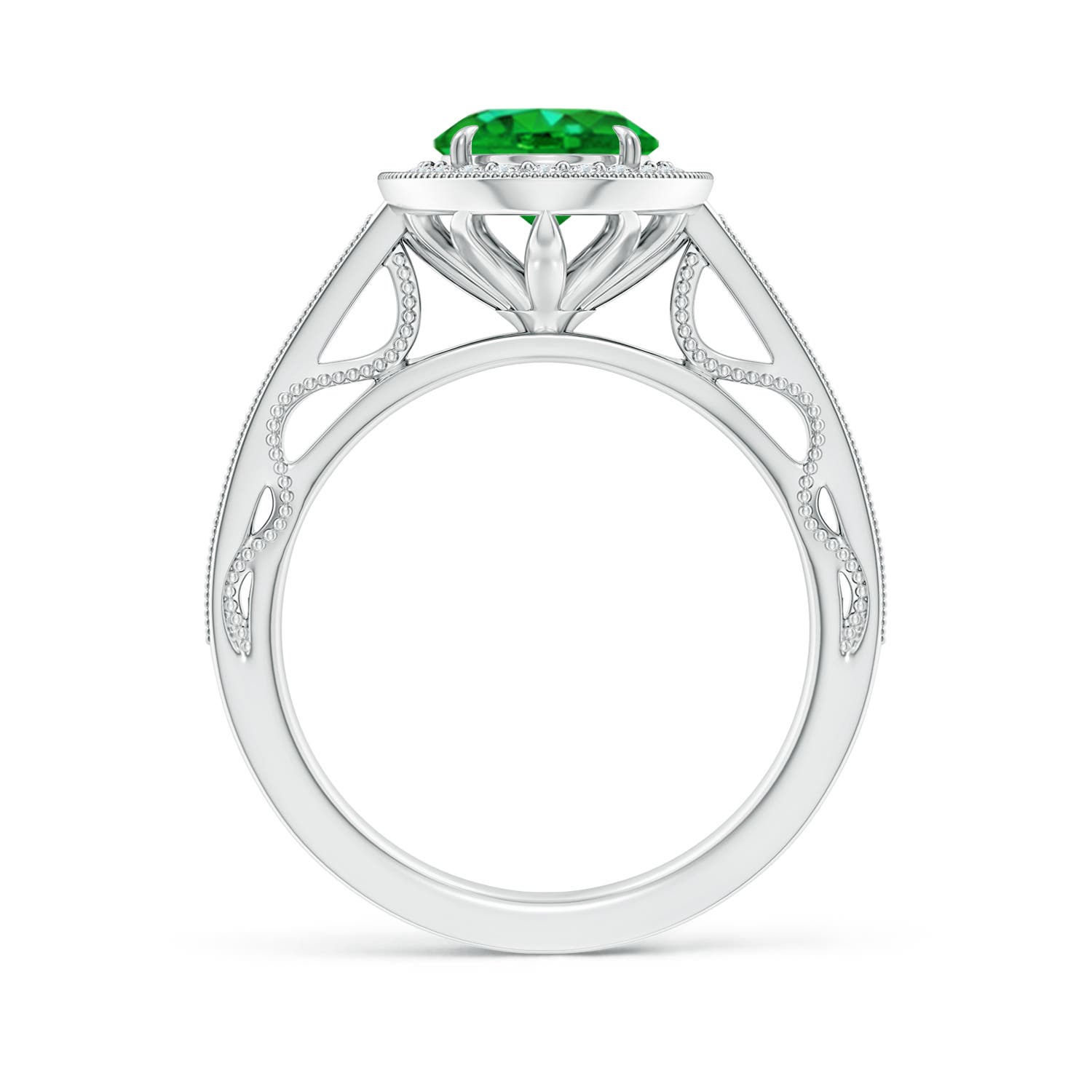 AAAA - Emerald / 1.83 CT / 14 KT White Gold