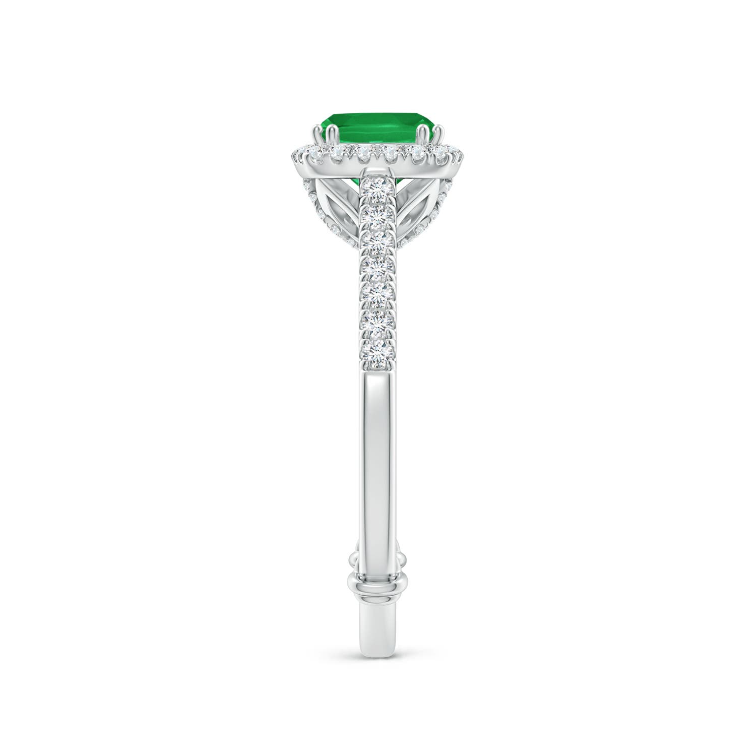 A - Emerald / 1.2 CT / 14 KT White Gold