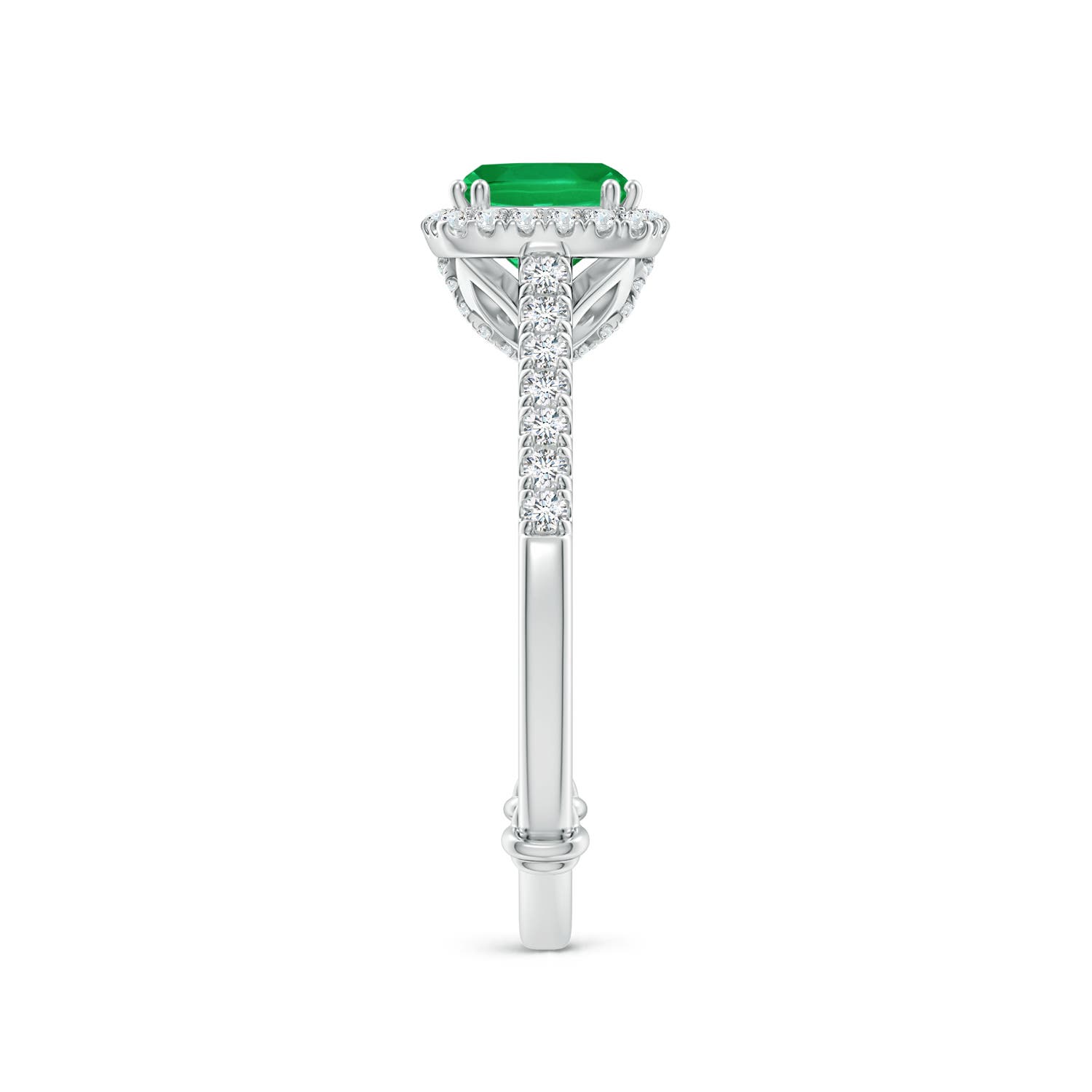 AA - Emerald / 1.2 CT / 14 KT White Gold