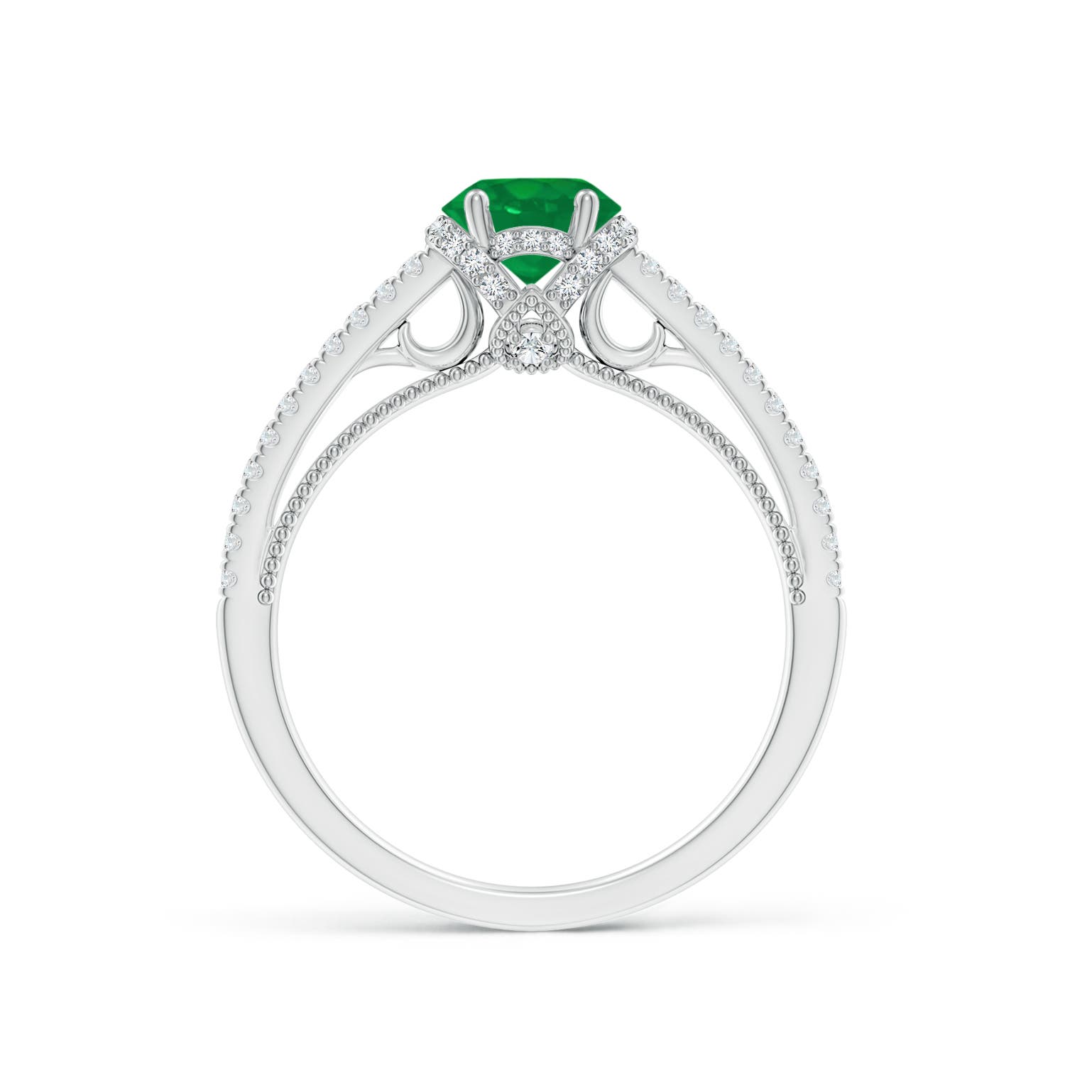 AA - Emerald / 1.05 CT / 14 KT White Gold