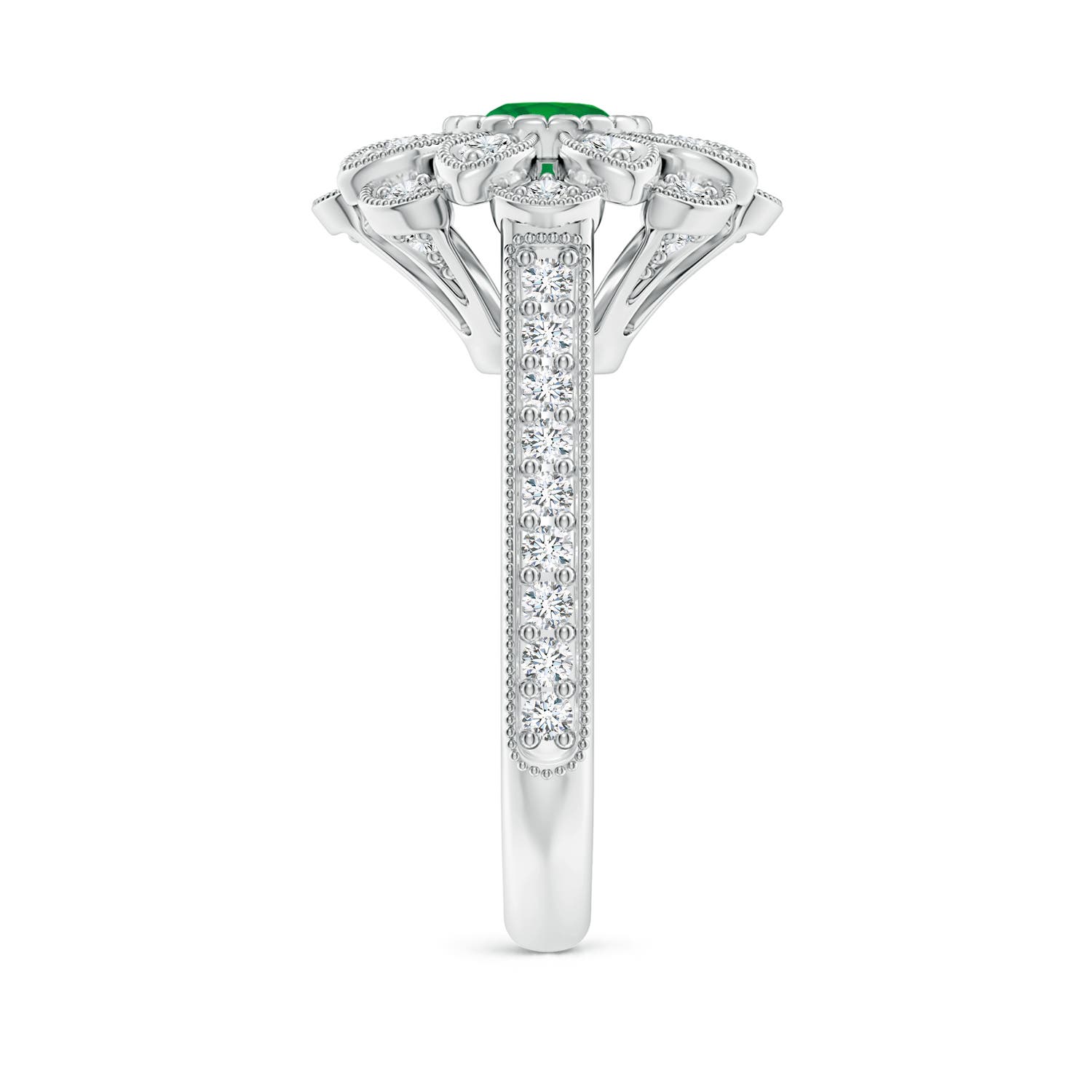 AA - Emerald / 1.2 CT / 14 KT White Gold