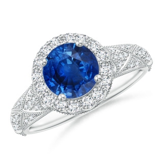 Round AAA Blue Sapphire