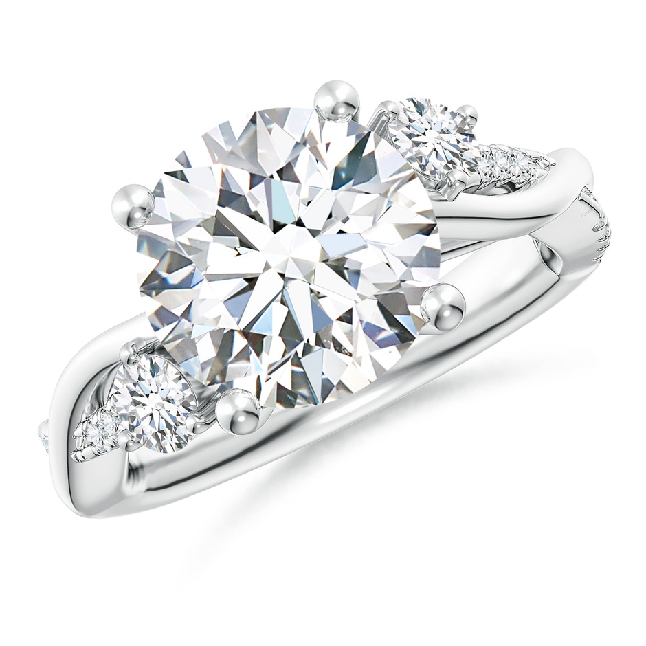 10.1mm GVS2 Nature Inspired Diamond Twisted Vine Ring in P950 Platinum 