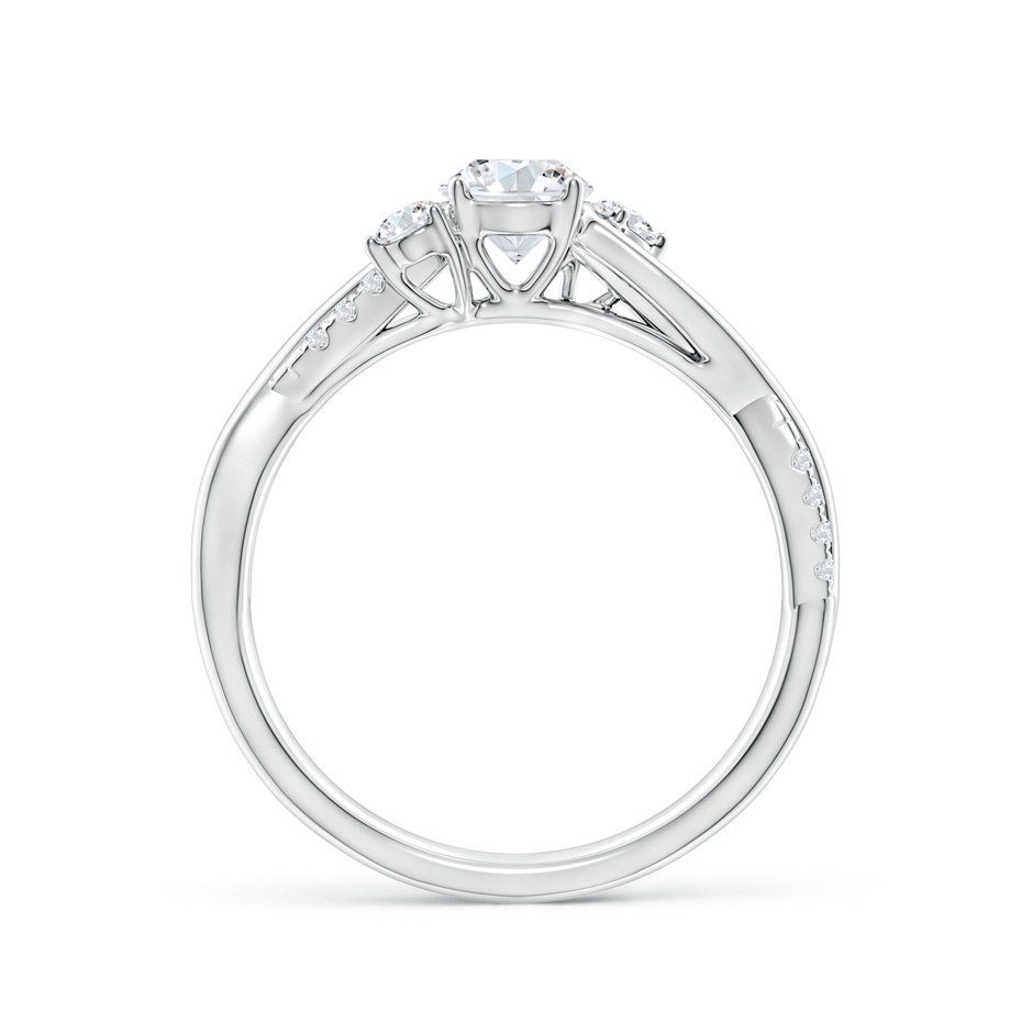 5mm GVS2 Nature Inspired Diamond Twisted Vine Ring in P950 Platinum side 199