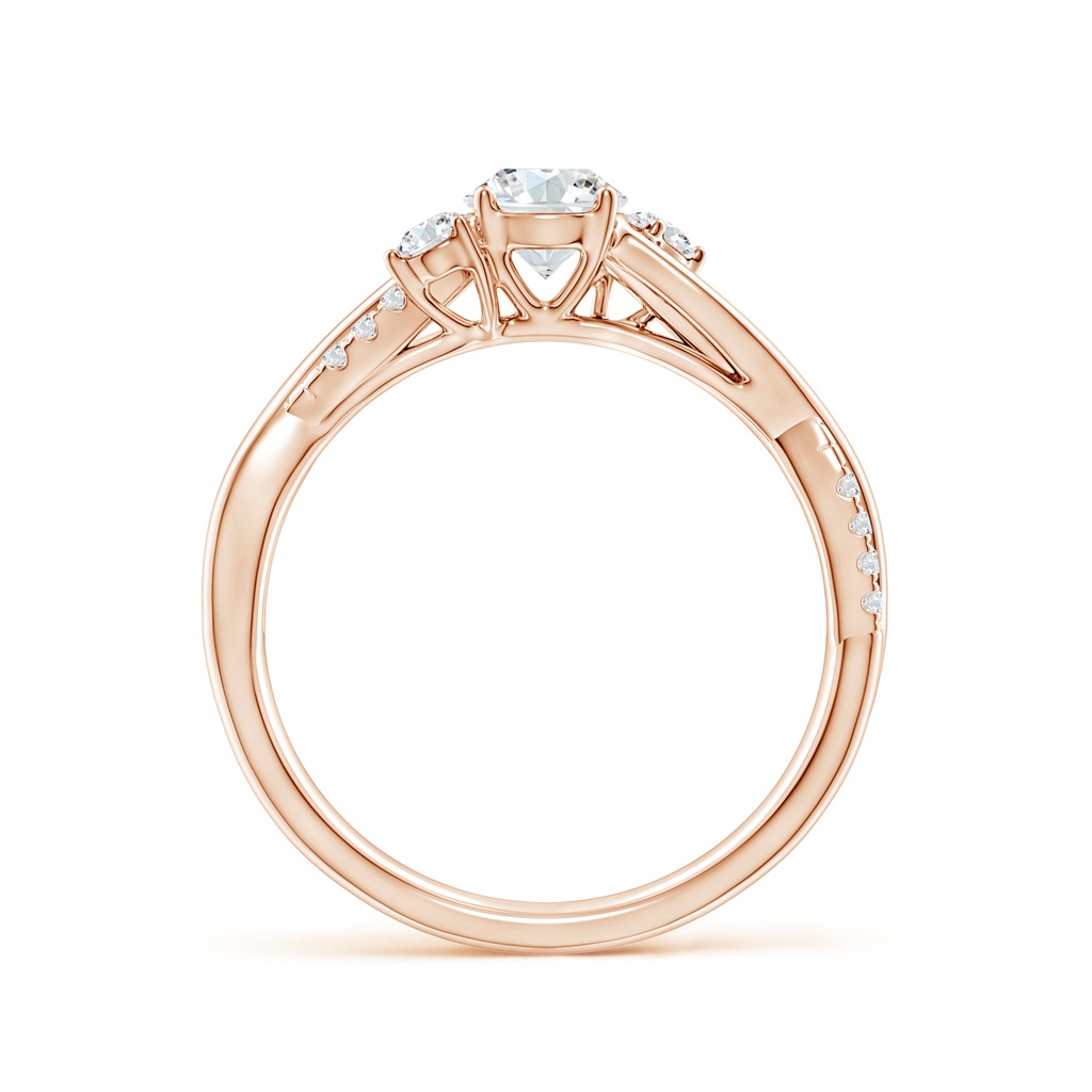 5mm GVS2 Nature Inspired Diamond Twisted Vine Ring in Rose Gold - side 199