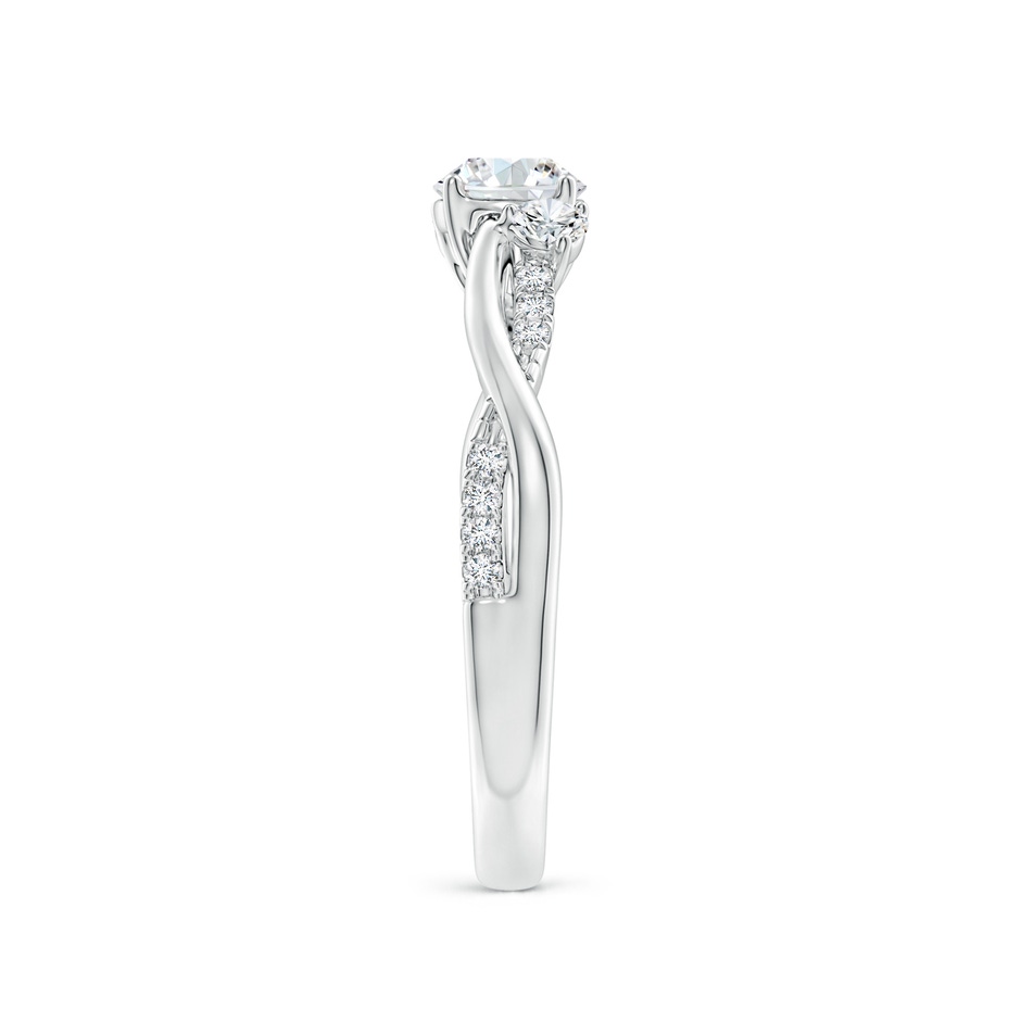 5mm GVS2 Nature Inspired Diamond Twisted Vine Ring in White Gold side 299