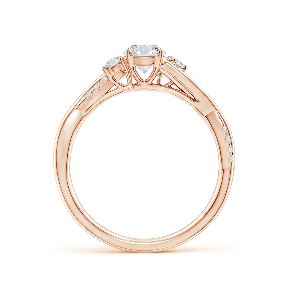 5mm HSI2 Nature Inspired Diamond Twisted Vine Ring in Rose Gold side 199