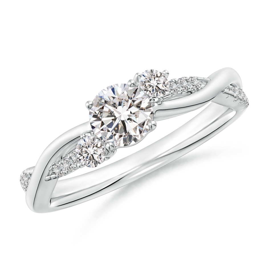 5mm IJI1I2 Nature Inspired Diamond Twisted Vine Ring in P950 Platinum 