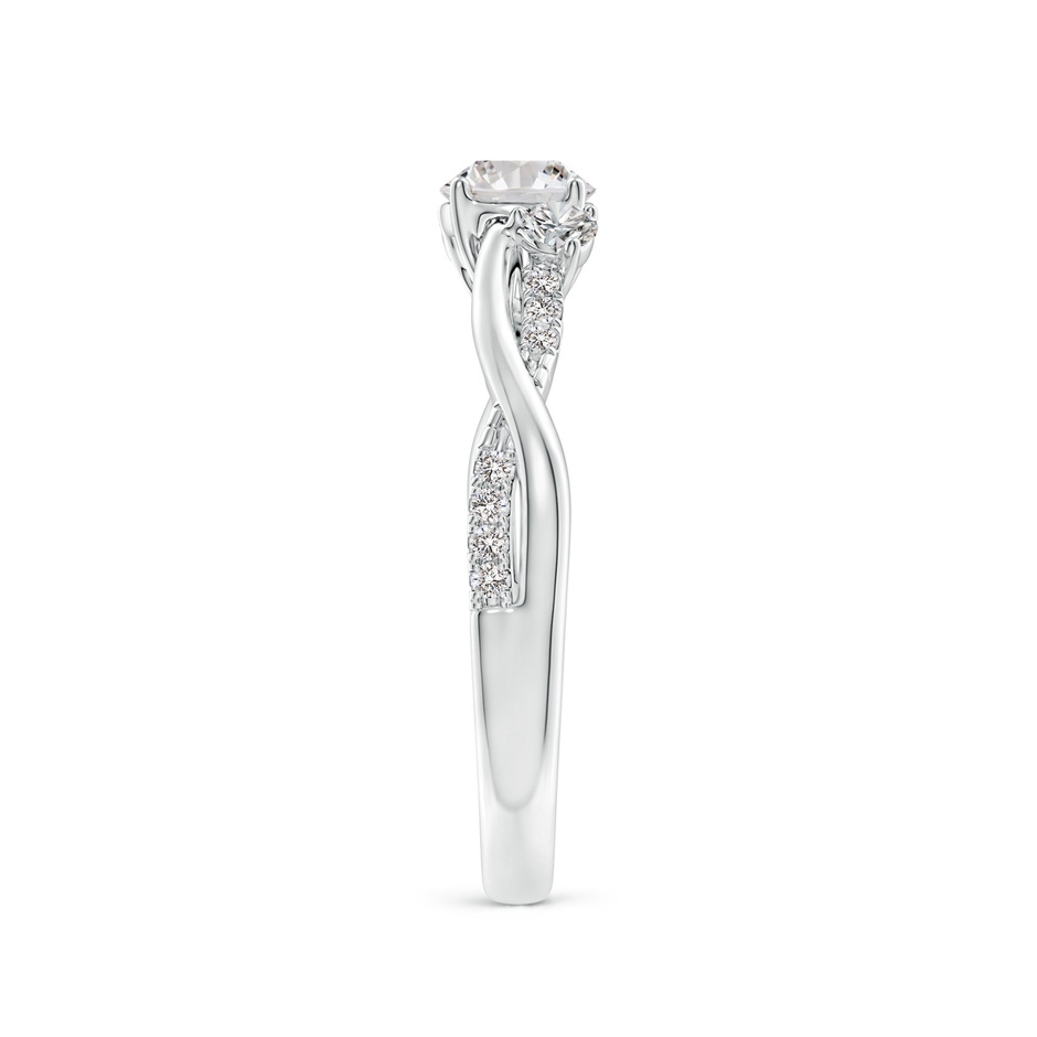 5mm IJI1I2 Nature Inspired Diamond Twisted Vine Ring in P950 Platinum side 299