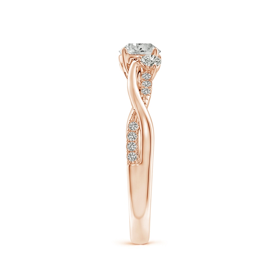 5mm KI3 Nature Inspired Diamond Twisted Vine Ring in Rose Gold side 299