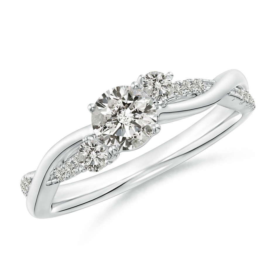 5mm KI3 Nature Inspired Diamond Twisted Vine Ring in White Gold 