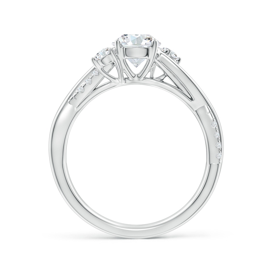 6mm GVS2 Nature Inspired Diamond Twisted Vine Ring in P950 Platinum side 199