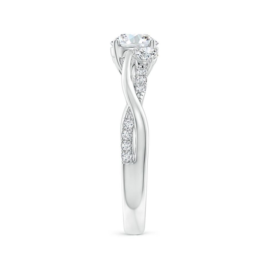 6mm GVS2 Nature Inspired Diamond Twisted Vine Ring in P950 Platinum side 299