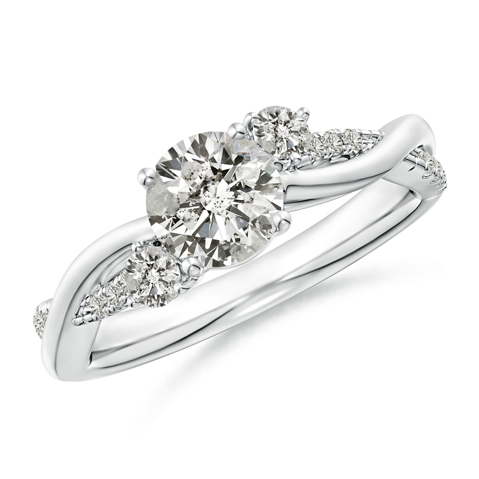 6mm KI3 Nature Inspired Diamond Twisted Vine Ring in White Gold 