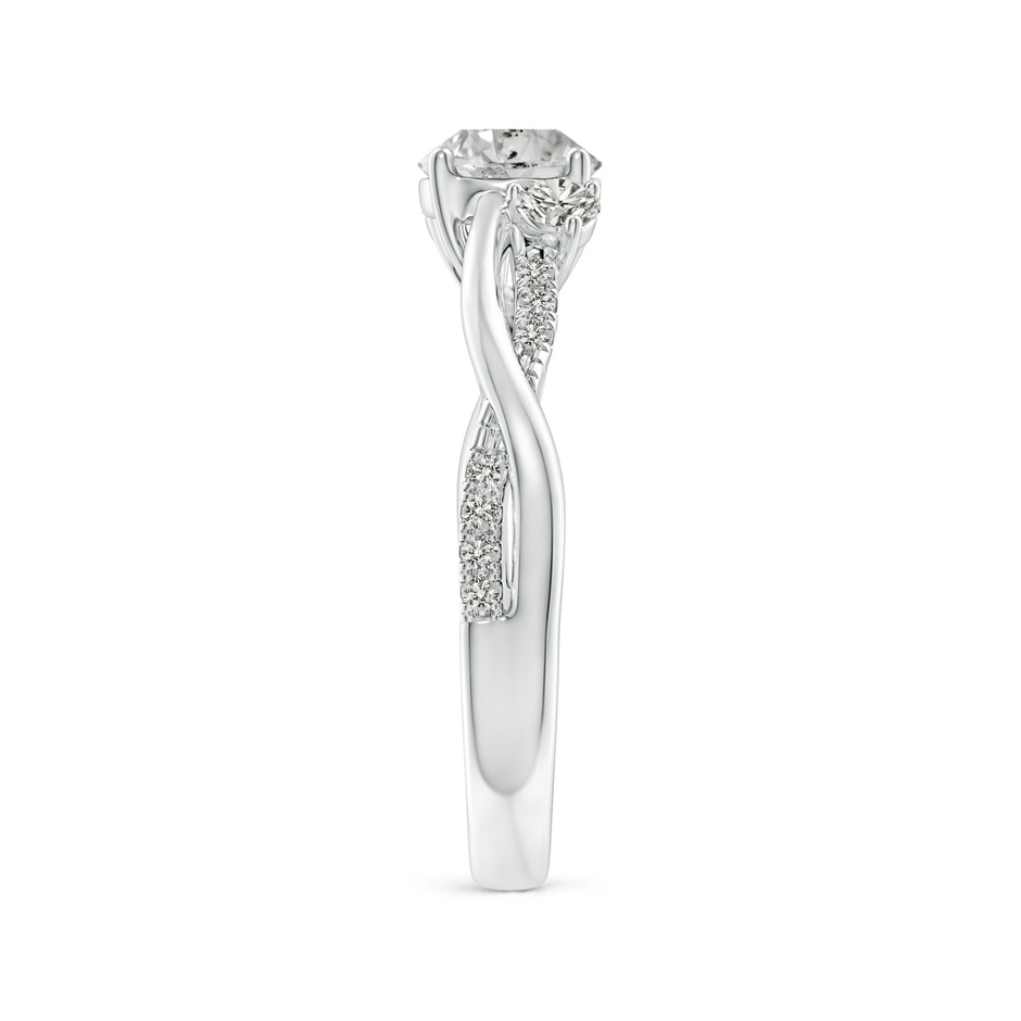 6mm KI3 Nature Inspired Diamond Twisted Vine Ring in White Gold side 299
