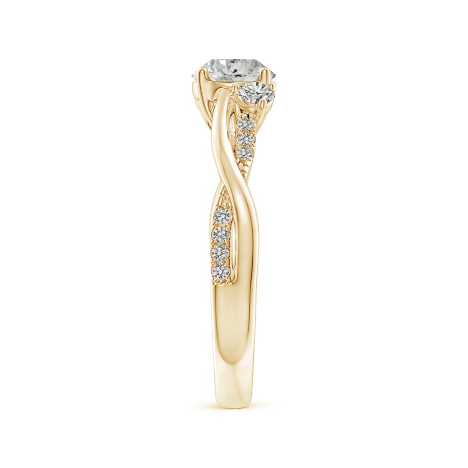 6mm KI3 Nature Inspired Diamond Twisted Vine Ring in Yellow Gold side 299
