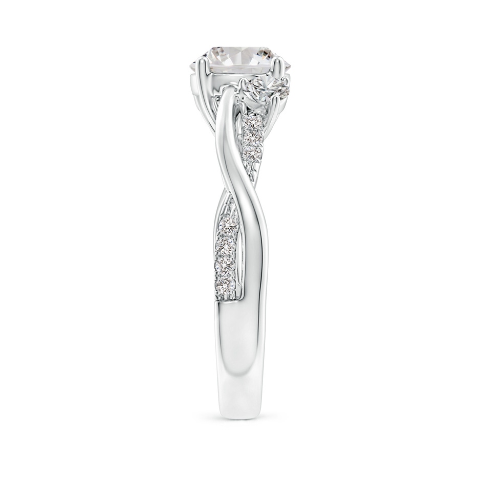 7mm IJI1I2 Nature Inspired Diamond Twisted Vine Ring in P950 Platinum side 299